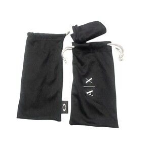 Oakley and Armani Sunglasses Case Drawstring Sleeve Made USA Microfiber Pouch